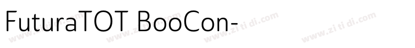FuturaTOT BooCon字体转换
